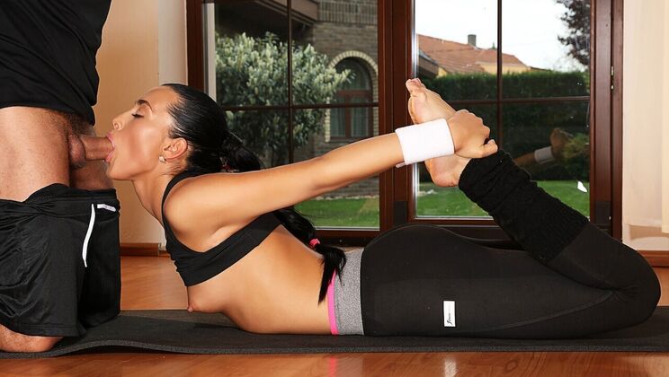 Private Yoga Class Turns into Doggystyle Fucking