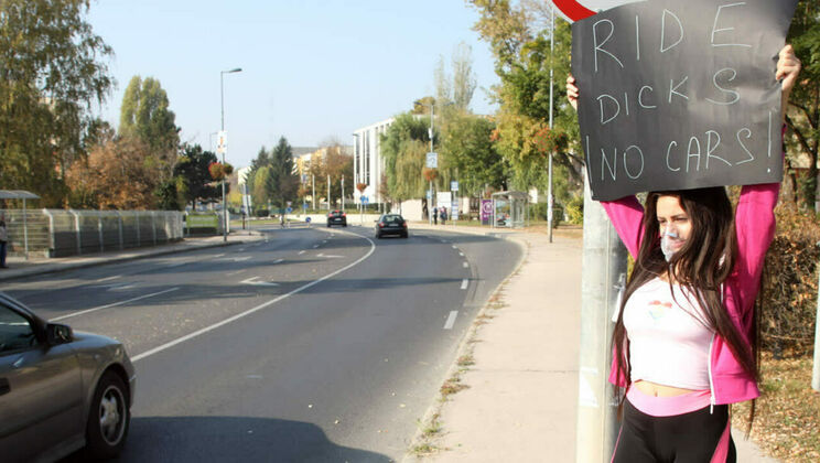 [YoungBusty] - Young Brunette Sherill Collins Teases Herself - Sherill Collins