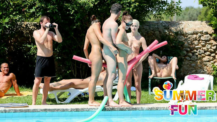 [SummerSinners] - Blonde Babe and Redhead Fucked Hard