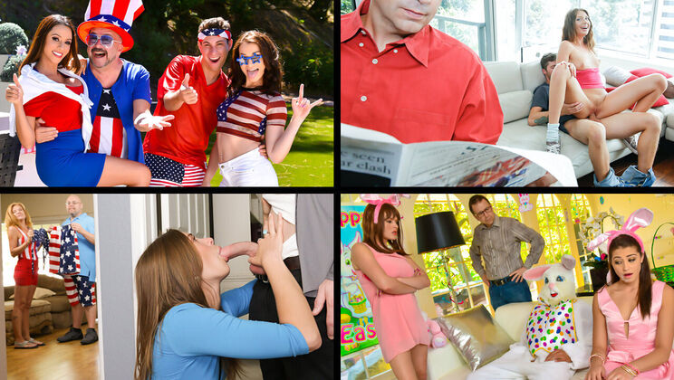 [TeamSkeetSelects] - Familystrokes 2 - Top Scenes - Vanessa Cage - Izzy Bell - Ella Knox - Aaliyah Love