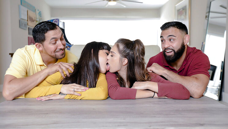 [DaughterSwap] - Foursome Frenzy: Daddy Daughter And Stepdad Swap - Derrick Ferrari - Juan Largo - Sofie Reyez - Kitty Carrera