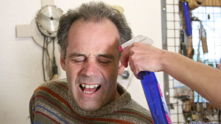 [Oldje] - Brunette Teen Takes Older Man's Cock - Goldie - Erick