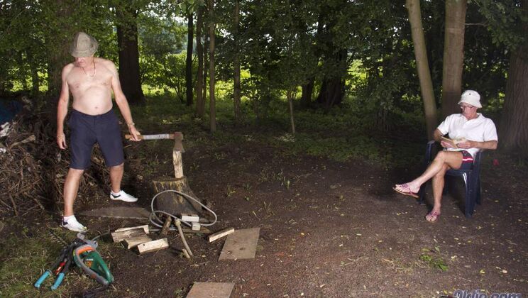 [Oldje] - Alessandra's Outdoor Adventure with Big Cock - Alessandra Jane - David