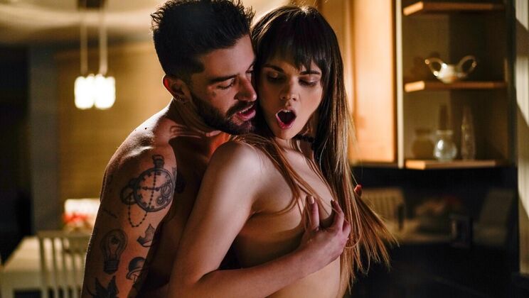 [TransSensual] - Short Hair Blonde Tranny in Missionary Sex - Chris Damned - Kate Zoha