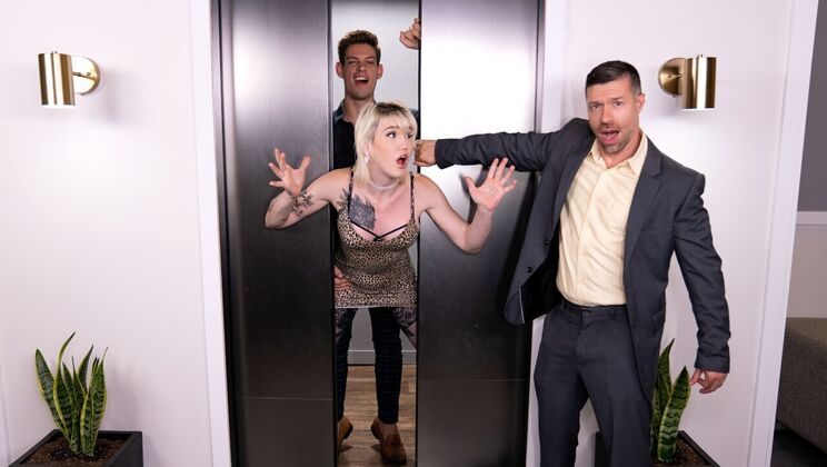 [TransAngels] - Blonde Cheater: Open for Anal - Michael DelRay - Lena Moon