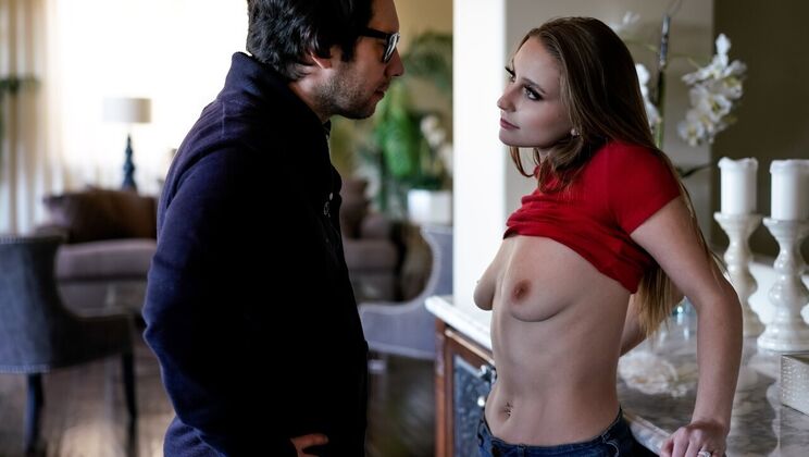 [FamilySinners] - Blowjob and Facial in Steamy Encounter - Tommy Pistol - Laney Grey