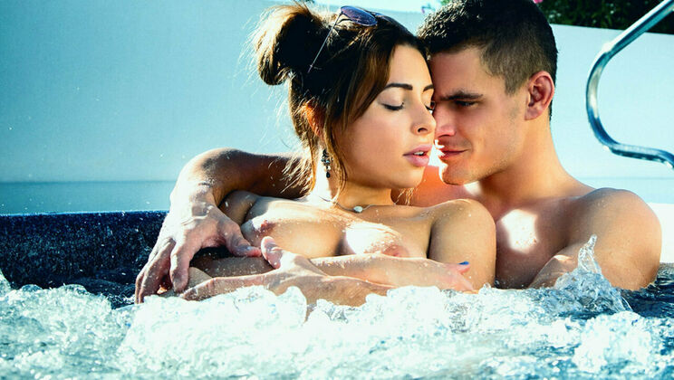 [SexArt] - Striptease and Sex with Ally Breelsen in Bathroom