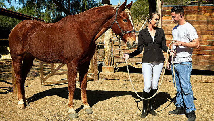 [MyFriend'sHotMom] - Seth Gamble Gets Cum in Mouth from Brett Rossi