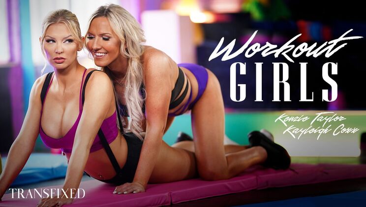 [Transfixed] - Kayleigh and Kenzie's Big Tit Workout Shenanigans - Kenzie Taylor - Kayleigh Coxx