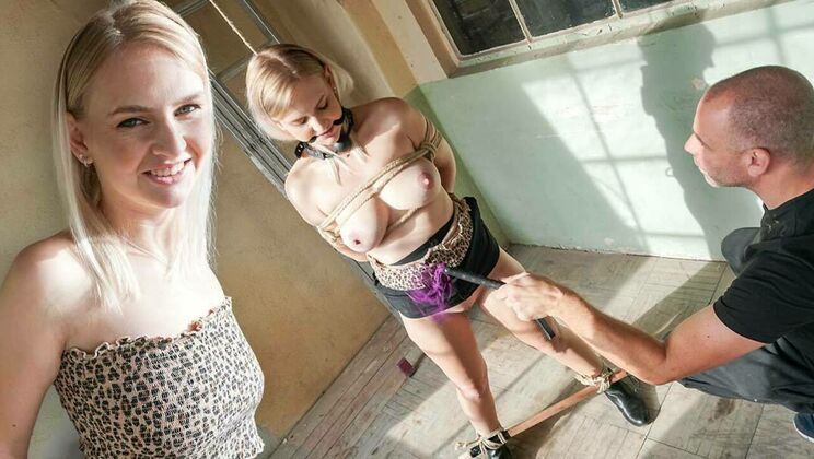 Kirsty Waterfall Gets Tied and Teased