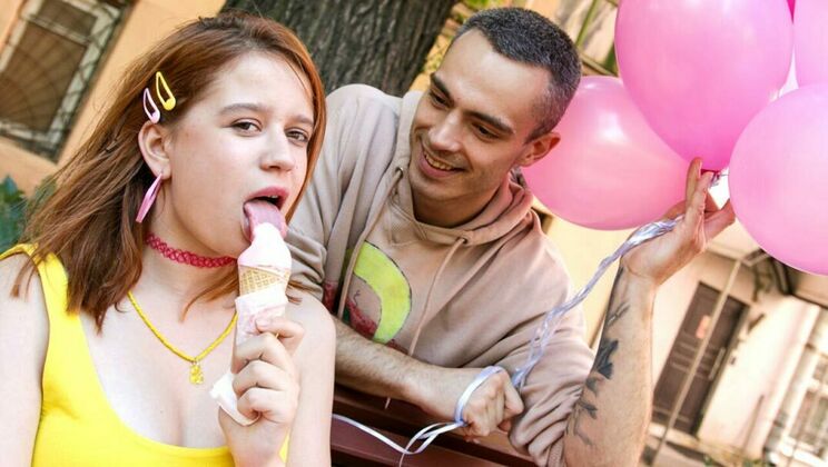 [ClubSweethearts] - Teen with Natural Tits Enjoys Cumshot - Willy Regal - Red Louboutin