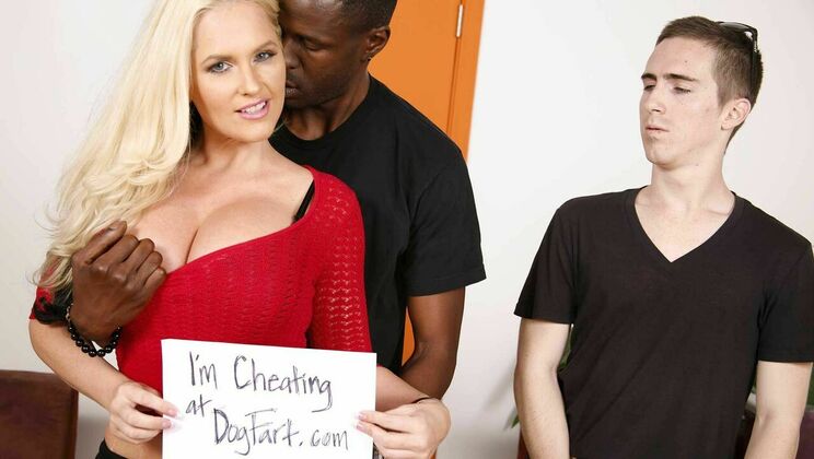 [WatchingMyMomGoBlack] - Alena Croft, Blonde Cougar, Gets Cuckolded