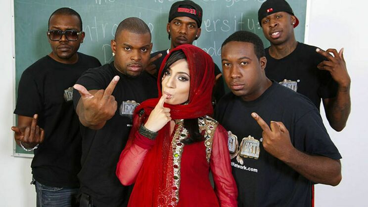 [BlacksonBlondes] - Nadia Ali's Shaved Pussy Gets Pounded - Rico Strong - Charlie Mac - Jon Jon - Nadia Ali - Jack Blaque