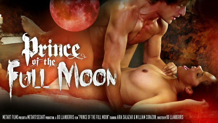 [SexArt] - The Full Moon's Black Brunette Pleasure - Aria Salazar - William Corazon