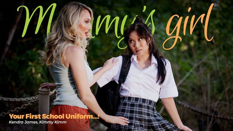 Stepfamily Lesbians in School Uniform