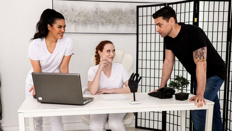 [FantasyMassage] - Ryan Driller's Wild Ride with Two Sexy Ladies - Ryan Driller - Maya Farrell - Madison Morgan