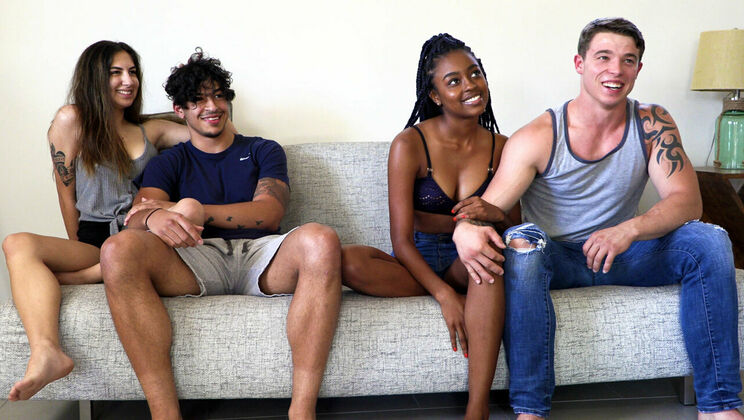 [HotGuysFuck] - Veronica Mendoza & TJ Chandler's Interview: Orgy on the Cards? - TJ Chandler - Veronica Mendoza