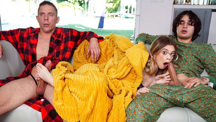 [Brazzers] - Teen Girl with Shaved Pussy Fucks Stepdad - Mick Blue - Molly Little - Elias Cash