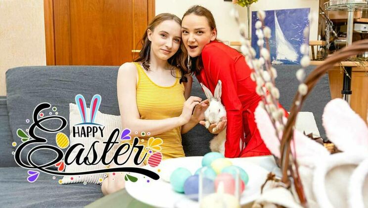 [ClubSweethearts] - Easter Lovemaking with Brunette Lesbians - Olivia Trunk - Erika Mori