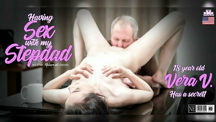 Vera V. Spreads for Stepdad in Steamy Affair