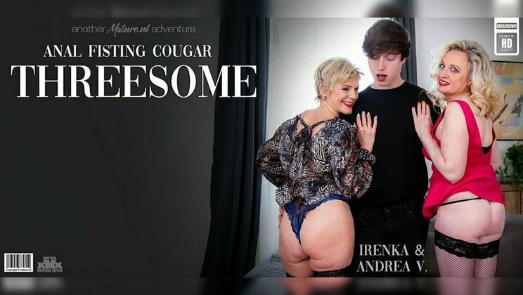 [Mature.nl] - Cougar Town: Irenka and Andrea V.'s Hot Threesome with a Young Guy - Irenka - Andrea V. - Lenny Yankee