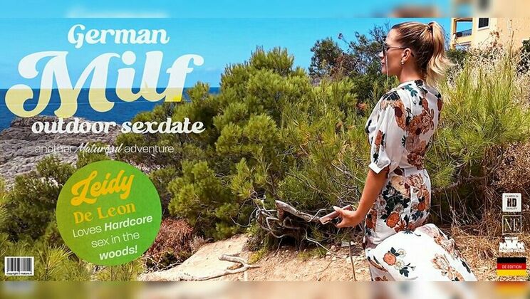 [Mature.nl] - German Mature Blonde Gets Wild in Public Woods - Jean Pallett - Leidy De Leon