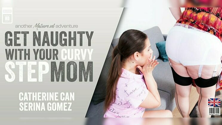 [Mature.nl] - Lesbian Stepmom and Teen Duo - Serina Gomez and Catherine Can