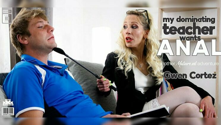 [Mature.nl] - Student Fucks with Hot Blonde Teacher Gwen Cortez Anal