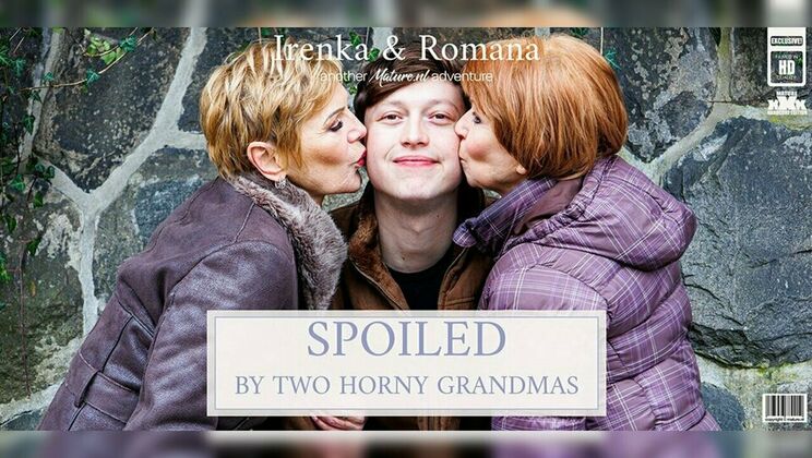 [Mature.nl] - Two Grannies, One Toyboy: Hard Fucking in Threesome