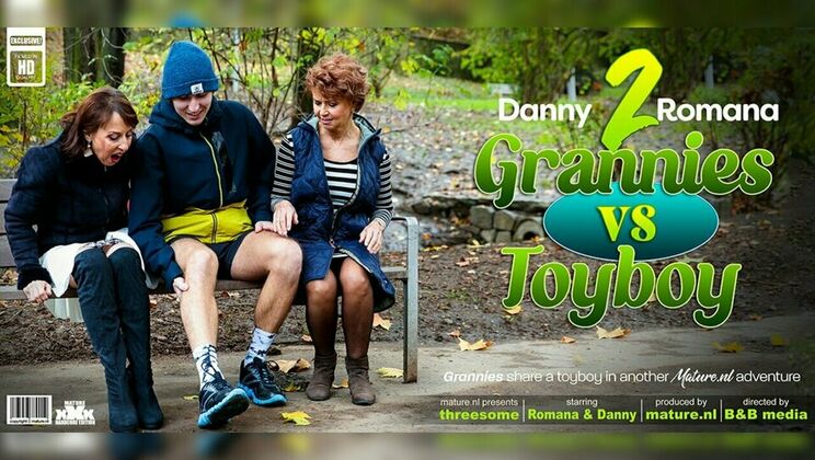 [Mature.nl] - Horny Grannies Danny & Romana Ride Toyboy in Doggystyle Orgy - Danny - Romana - Stefan