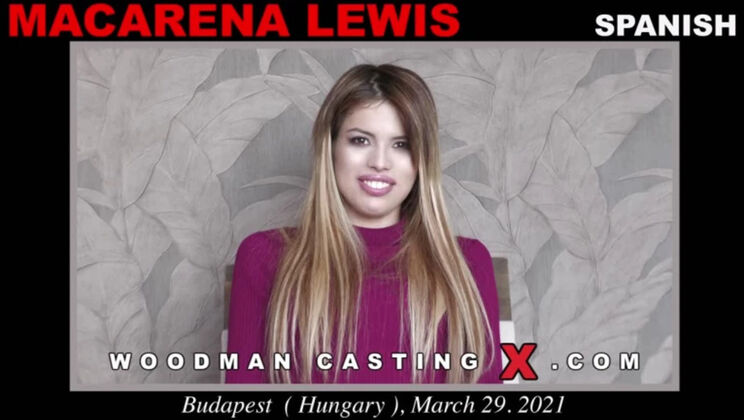 [WoodmanCasting] - Petite Latina Macarena Lewis Casting Strip - Macarena Lewis