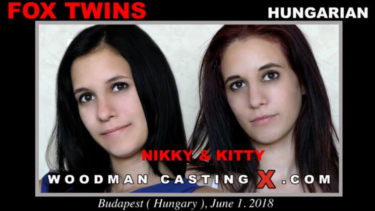 [WoodmanCasting] - Skinny Twins Get Spanked in the Hotel - Fox Twins