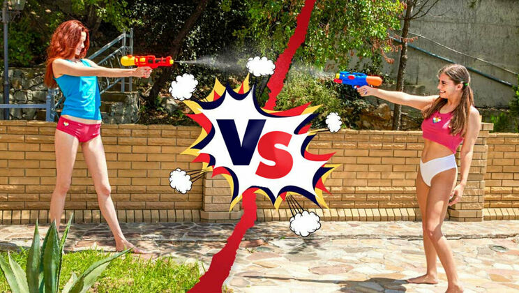 [ClubSweethearts] - Small Tits Lesbians Angel & Elise Fingering Each Other - Angel Rai - Elise Moon