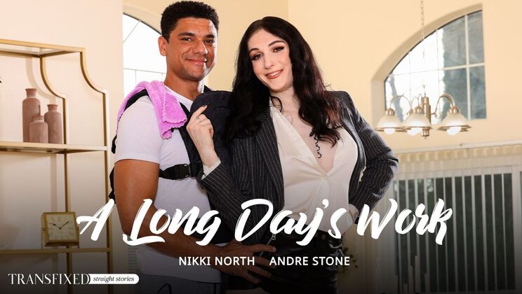 [Transfixed] - Anal and Cumshot with a Shemale - Andre Stone - Nikki North