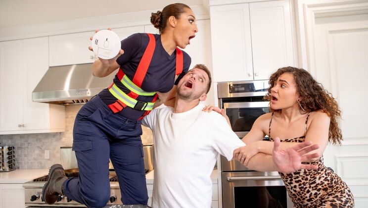 [Brazzers] - European and Natural Tits in Thong and Uniform - Vince Karter - Bella Rolland