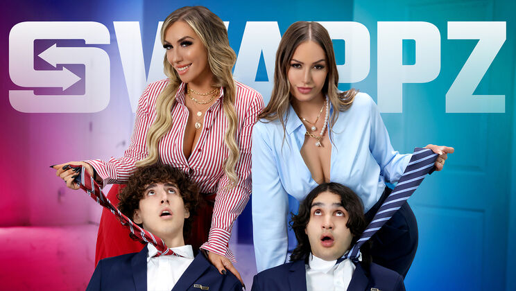 [MomSwap] - Desiree Dulce and Mia James Facial Frenzy on the Couch - Desiree Dulce - Elias Cash - Mia James - Dylan Ledger