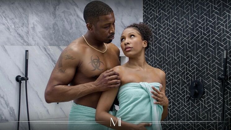 [ModernDaySins] - Shower Voyeur: Deepthroat Delight - Isiah Maxwell - Olivia Jay