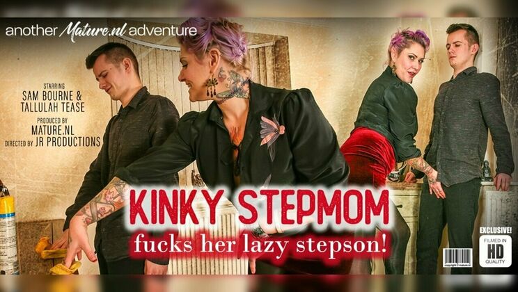 [Mature.nl] - Milf Rides Stepson's Cock in Skirt! - Sam Bourne - Tallulah Tease (EU)