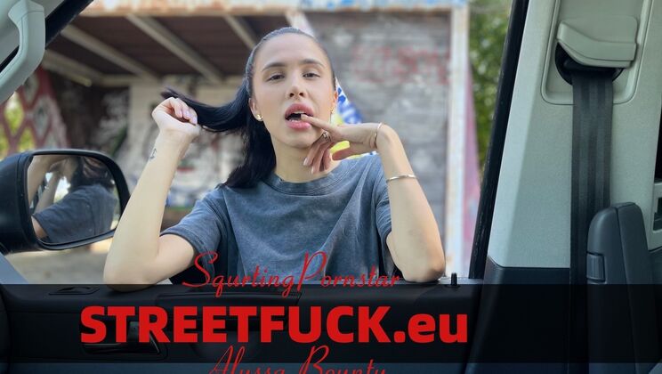 [StreetFuck] - Alyssa Bounty Takes Cum in Mouth on the Street - Alyssa Bounty