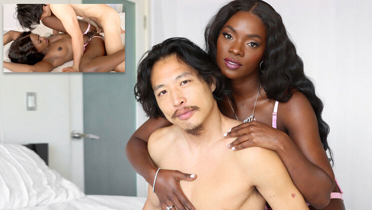 [DeepLush] - Ana Foxxx Gives Wet Blowjob & Takes Cum - Ana Foxxx - Leo Vice