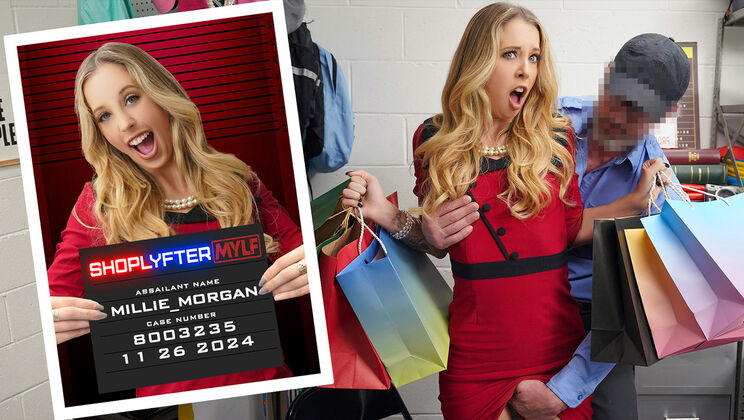 [ShopLyfterMYLF] - MILF Gets Spanked and Gagged in Sex Scene - Mike Mancini - Millie Morgan