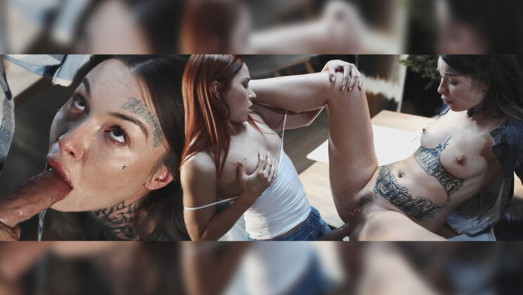 [FutanariXXX] - Anal Action at the Art Exhibit - Tabitha Poison - Clemence Audiard