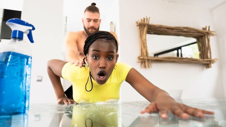 [RKPrime] - Big Tits Maid Takes Facial After Rough Reverse Cowgirl - Xander Corvus - Lexi Luv