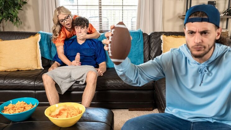 Shaved Pussy Blonde Wants Anal - Boyfriend Won't Give It