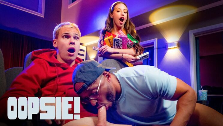 [Oopsie!] - Spencer Bradley’s Hairy Pussy Gets Destroyed by Two Guys - Dillon Diaz - Spencer Bradley - Tony Sting