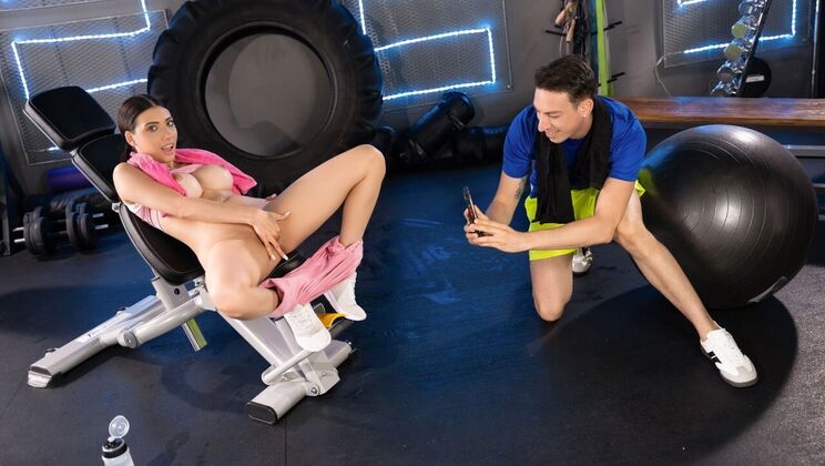 [FitnessRooms] - Emily Pink's Athletic Body Fucked Hard in the Gym - Emily Pink - Alexander Tda