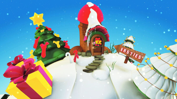 Lesbian Advent Fun - Hairy & Shaved Pussies Play Together