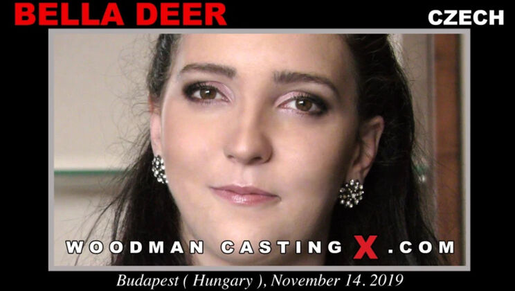 [WoodmanCasting] - Bella Deer Striptease to Hardcore Hotel Fuck - Bella Deer
