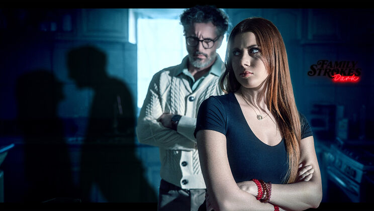 Taboo Sex: Older Man Pumps Cum on Redhead’s Pussy