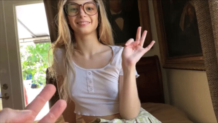 [FamilyTherapy] - Blonde Teen Molly Little - Tiny Body POV Sex - Molly Little